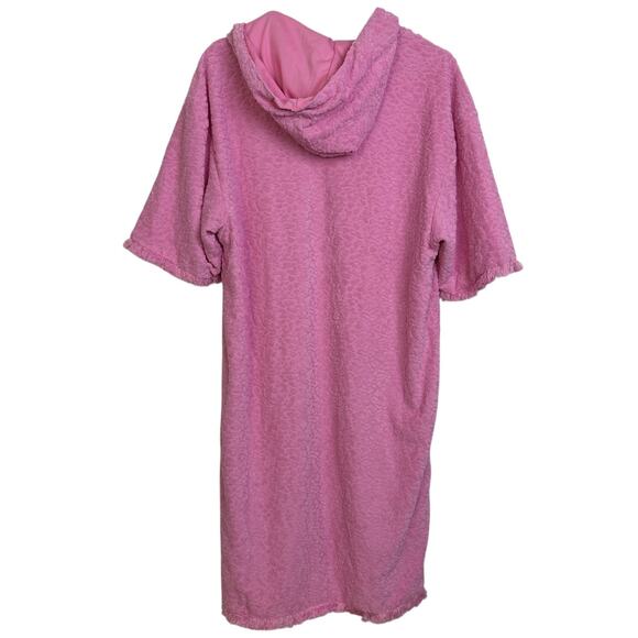 Dress Blank Terry Robe Dress Womens XS Pink Toweling Resort Beach Swim NWT - Picture 2 of 13